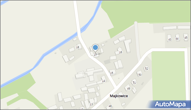 Majkowice, Majkowice, 17, mapa Majkowice