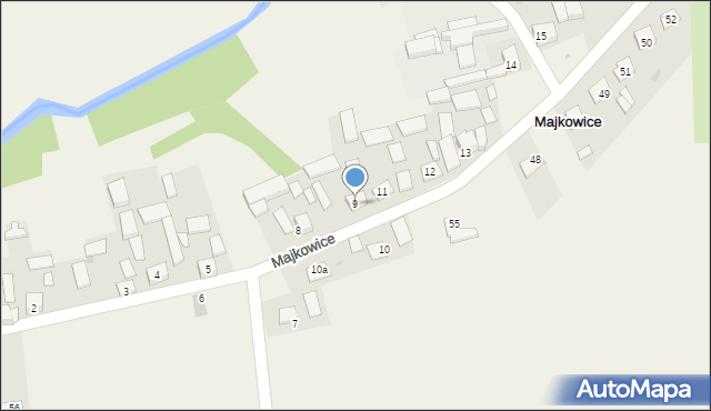 Majkowice, Majkowice, 9, mapa Majkowice