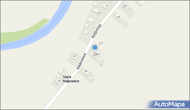 Majkowice, Majkowice, 105, mapa Majkowice