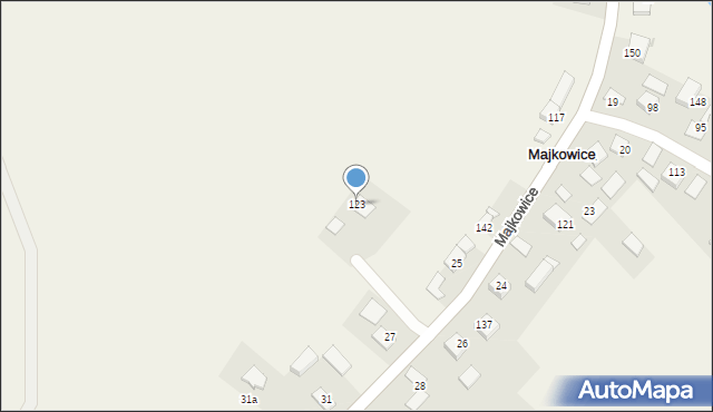 Majkowice, Majkowice, 123, mapa Majkowice