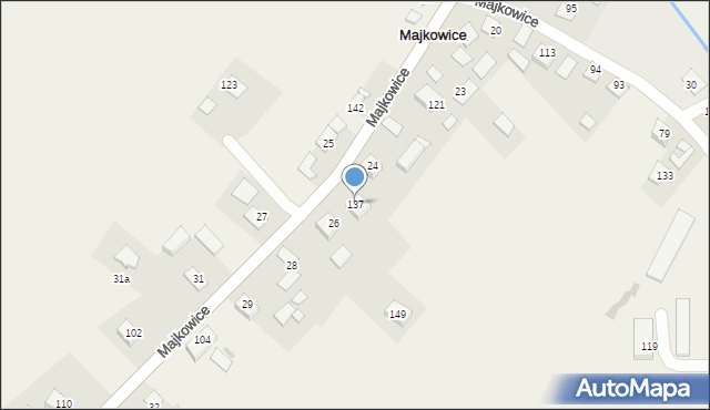 Majkowice, Majkowice, 137, mapa Majkowice