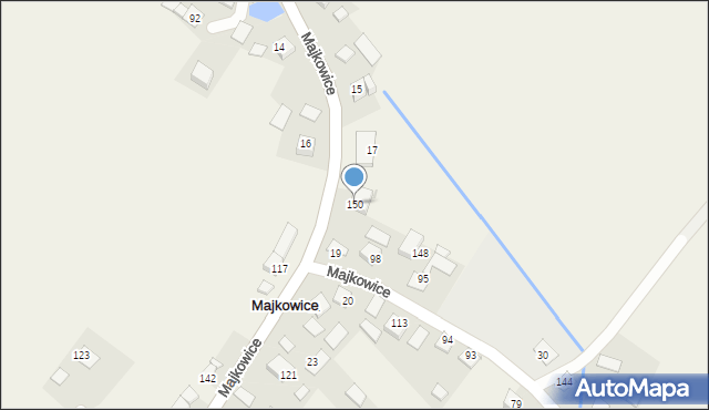 Majkowice, Majkowice, 150, mapa Majkowice