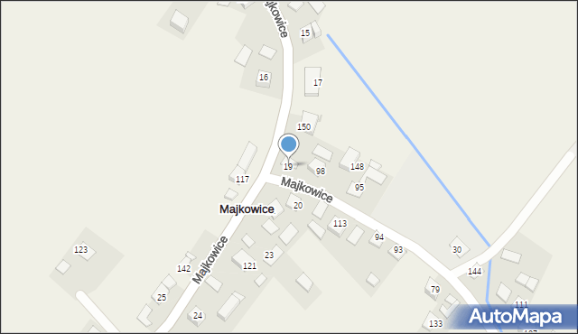 Majkowice, Majkowice, 19, mapa Majkowice