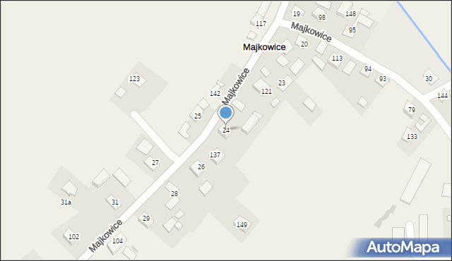 Majkowice, Majkowice, 24, mapa Majkowice