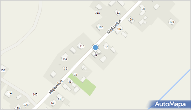 Majkowice, Majkowice, 34, mapa Majkowice
