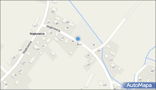 Majkowice, Majkowice, 93, mapa Majkowice