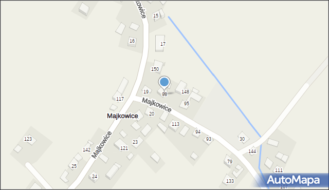 Majkowice, Majkowice, 98, mapa Majkowice