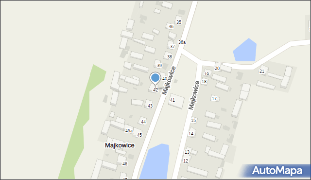 Majkowice, Majkowice, 42, mapa Majkowice