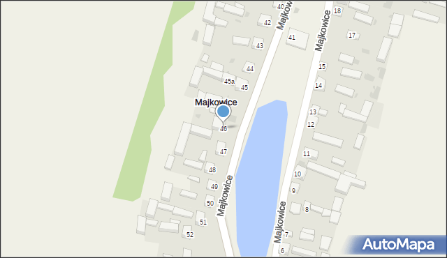 Majkowice, Majkowice, 46, mapa Majkowice