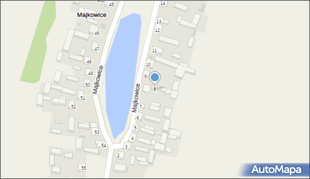 Majkowice, Majkowice, 8, mapa Majkowice