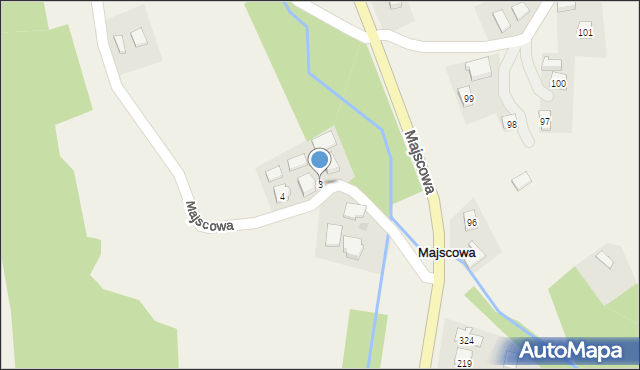 Majscowa, Majscowa, 3, mapa Majscowa
