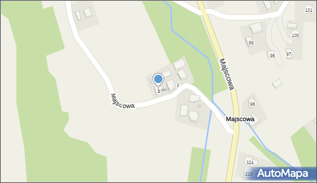 Majscowa, Majscowa, 4, mapa Majscowa