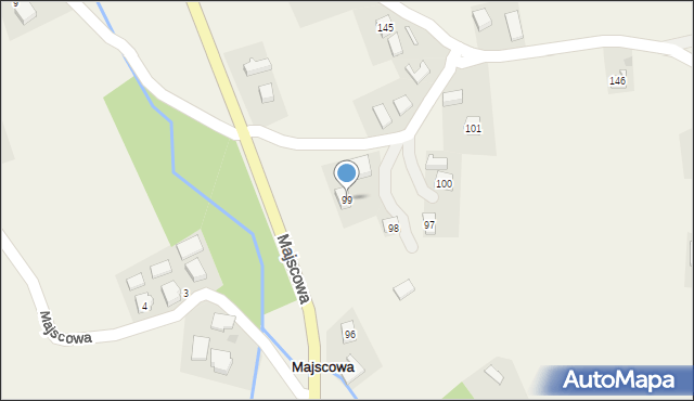 Majscowa, Majscowa, 99, mapa Majscowa