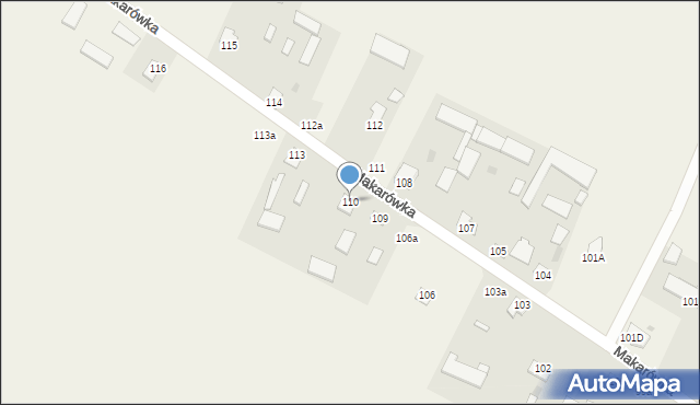 Makarówka, Makarówka, 110, mapa Makarówka