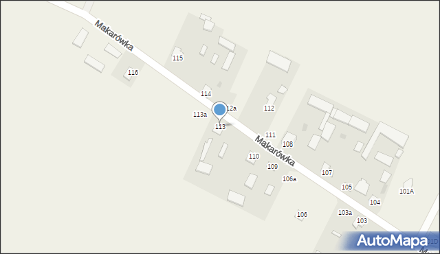 Makarówka, Makarówka, 113, mapa Makarówka