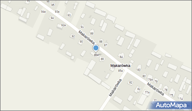 Makarówka, Makarówka, 86A, mapa Makarówka