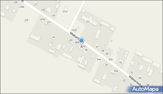 Makarówka, Makarówka, 99, mapa Makarówka