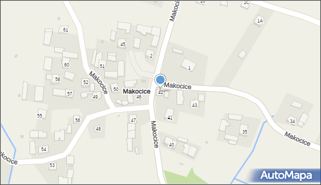 Makocice, Makocice, 42, mapa Makocice