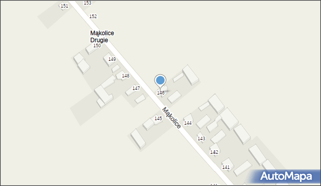 Mąkolice, Mąkolice, 146, mapa Mąkolice