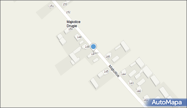 Mąkolice, Mąkolice, 147, mapa Mąkolice