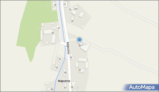 Mąkolno, Mąkolno, 32, mapa Mąkolno