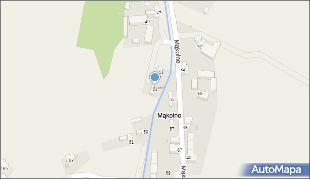 Mąkolno, Mąkolno, 53, mapa Mąkolno