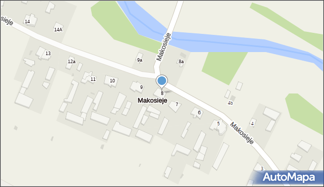 Makosieje, Makosieje, 8, mapa Makosieje