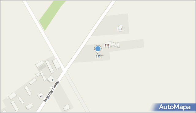 Mąkosy Stare, Mąkosy Stare, 130, mapa Mąkosy Stare