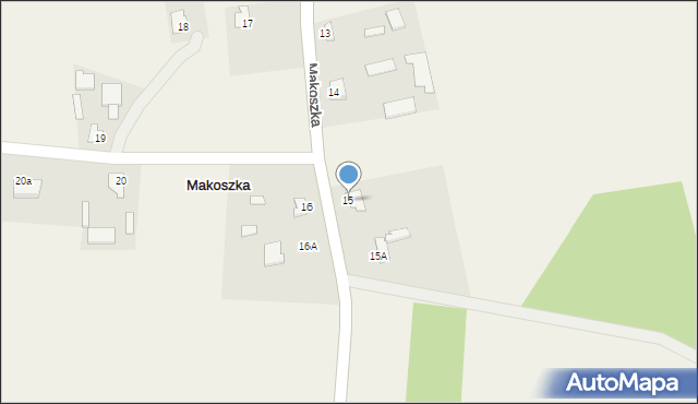 Makoszka, Makoszka, 15, mapa Makoszka