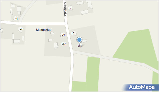 Makoszka, Makoszka, 15A, mapa Makoszka