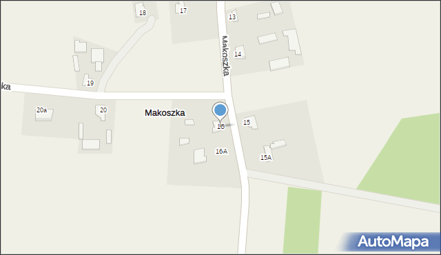 Makoszka, Makoszka, 16, mapa Makoszka