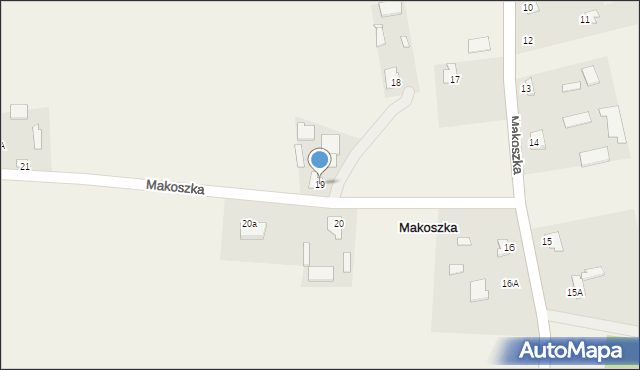 Makoszka, Makoszka, 19, mapa Makoszka