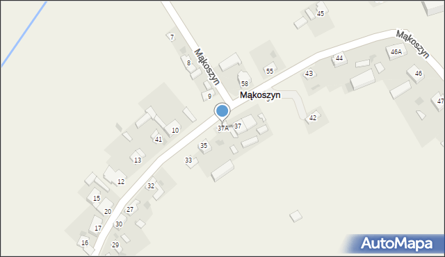 Mąkoszyn, Mąkoszyn, 37A, mapa Mąkoszyn