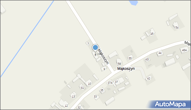 Mąkoszyn, Mąkoszyn, 8, mapa Mąkoszyn