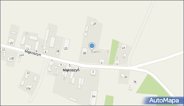 Mąkoszyn, Mąkoszyn, 2A, mapa Mąkoszyn