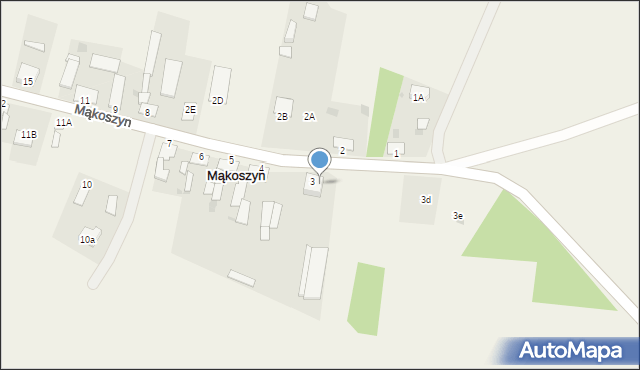 Mąkoszyn, Mąkoszyn, 6A, mapa Mąkoszyn