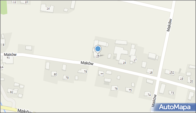 Maków, Maków, 15, mapa Maków