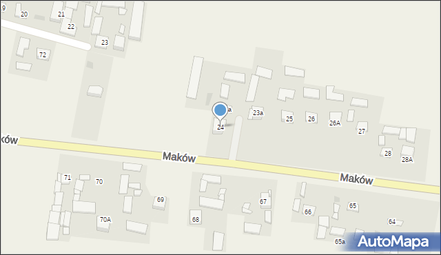 Maków, Maków, 24, mapa Maków