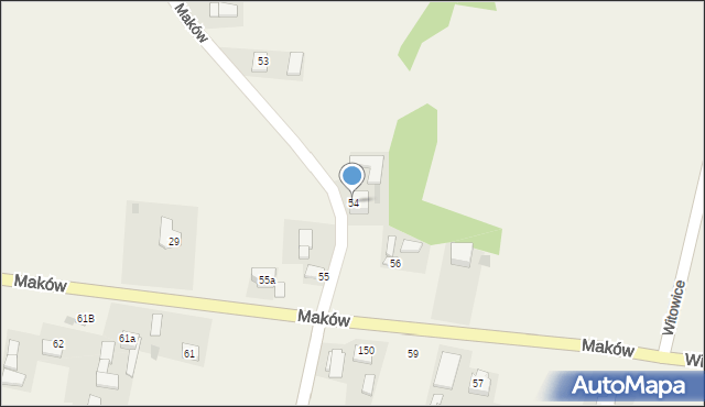 Maków, Maków, 54, mapa Maków