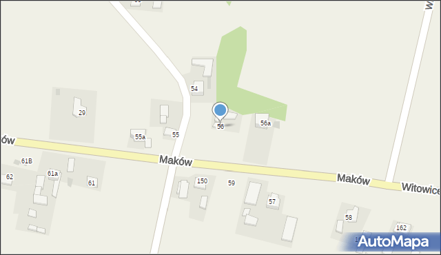 Maków, Maków, 56, mapa Maków