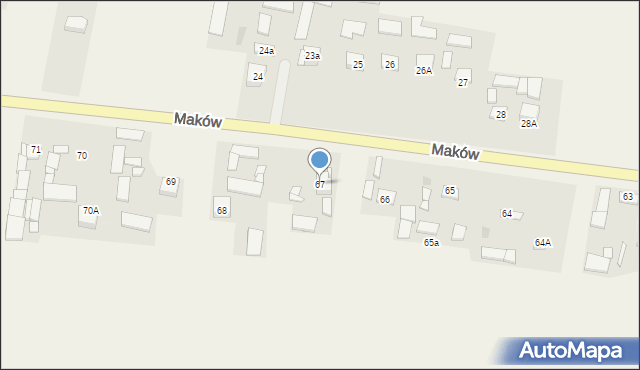 Maków, Maków, 67, mapa Maków