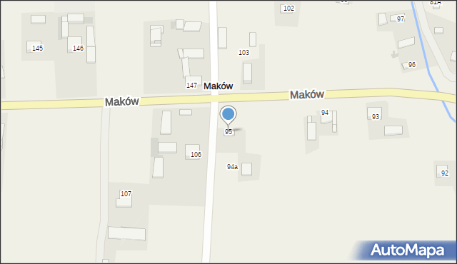 Maków, Maków, 95, mapa Maków