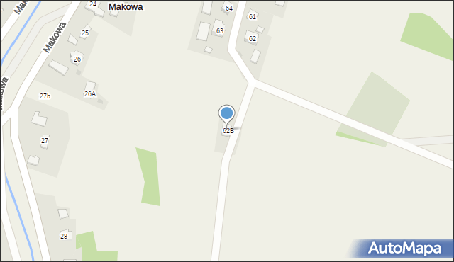 Makowa, Makowa, 62B, mapa Makowa