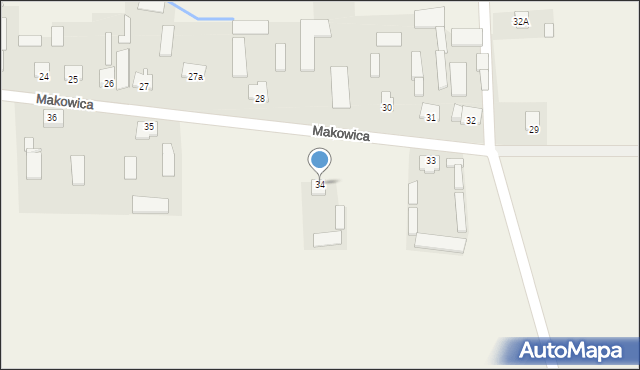 Makowica, Makowica, 34, mapa Makowica