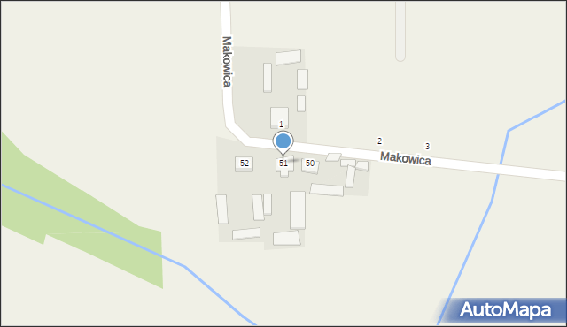 Makowica, Makowica, 51, mapa Makowica