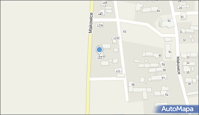 Makowice, Makowice, 122, mapa Makowice