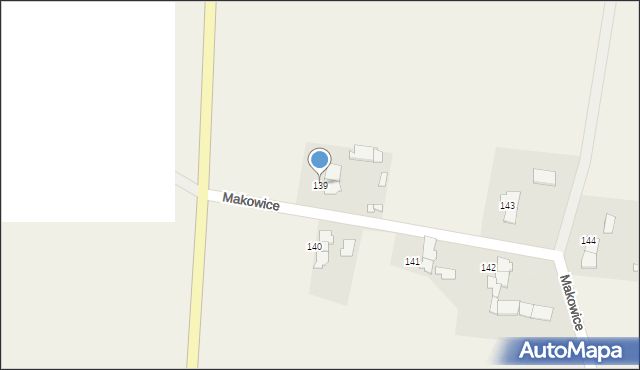 Makowice, Makowice, 139, mapa Makowice