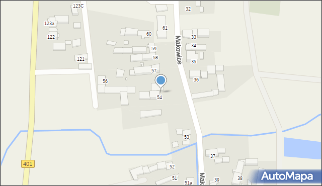 Makowice, Makowice, 55, mapa Makowice
