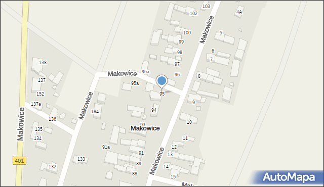Makowice, Makowice, 95, mapa Makowice