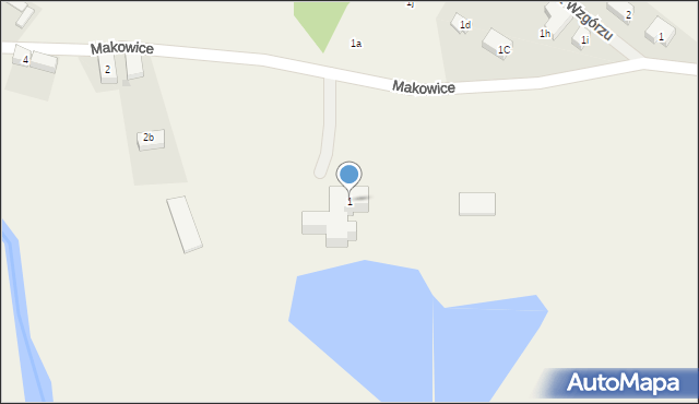 Makowice, Makowice, 1, mapa Makowice